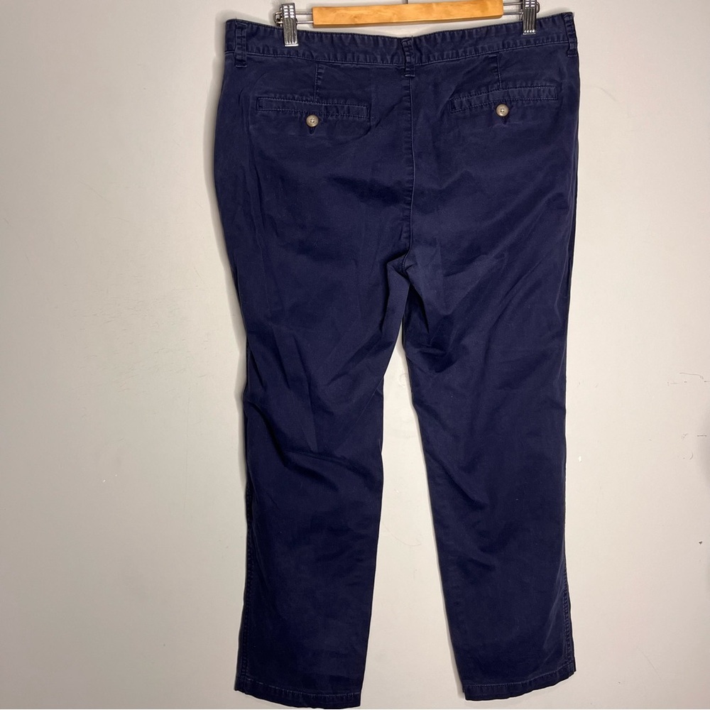 Gap Girlfriend Khaki Navy Chino Pants, size 12/31 - Picture 5 of 11